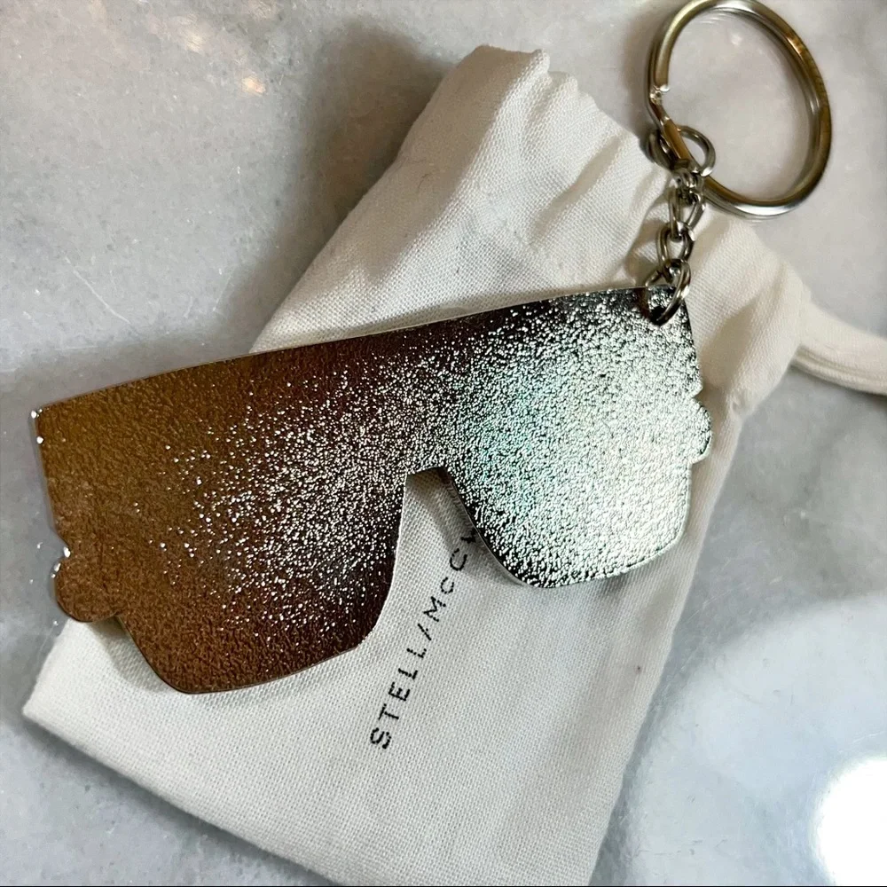 Stella McCartney Pink Sunglasses Keychain/Bag Charm - Picture 2 of 8
